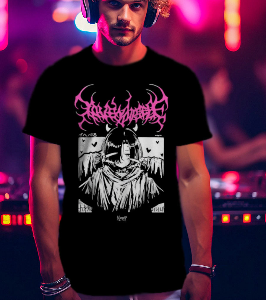 Lobsteranian Loveyourself Manga Style Character With Hearts T-Shirt