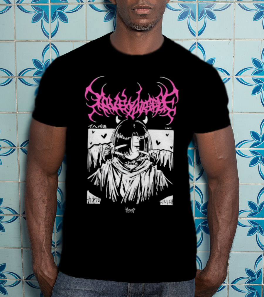 Lobsteranian Loveyourself Manga Style Character With Hearts T-Shirt