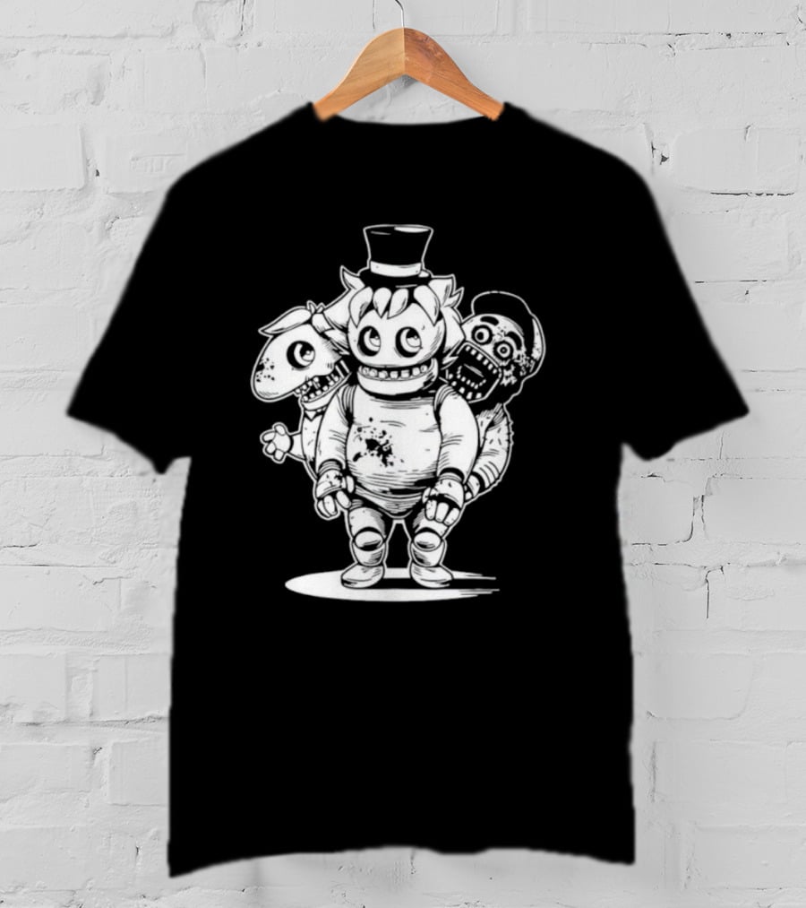 Sharkrobot Heavy Metal Boney Plays Animatronic Trio T-Shirt