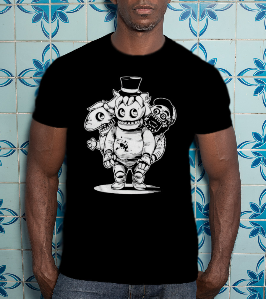 Sharkrobot Heavy Metal Boney Plays Animatronic Trio T-Shirt