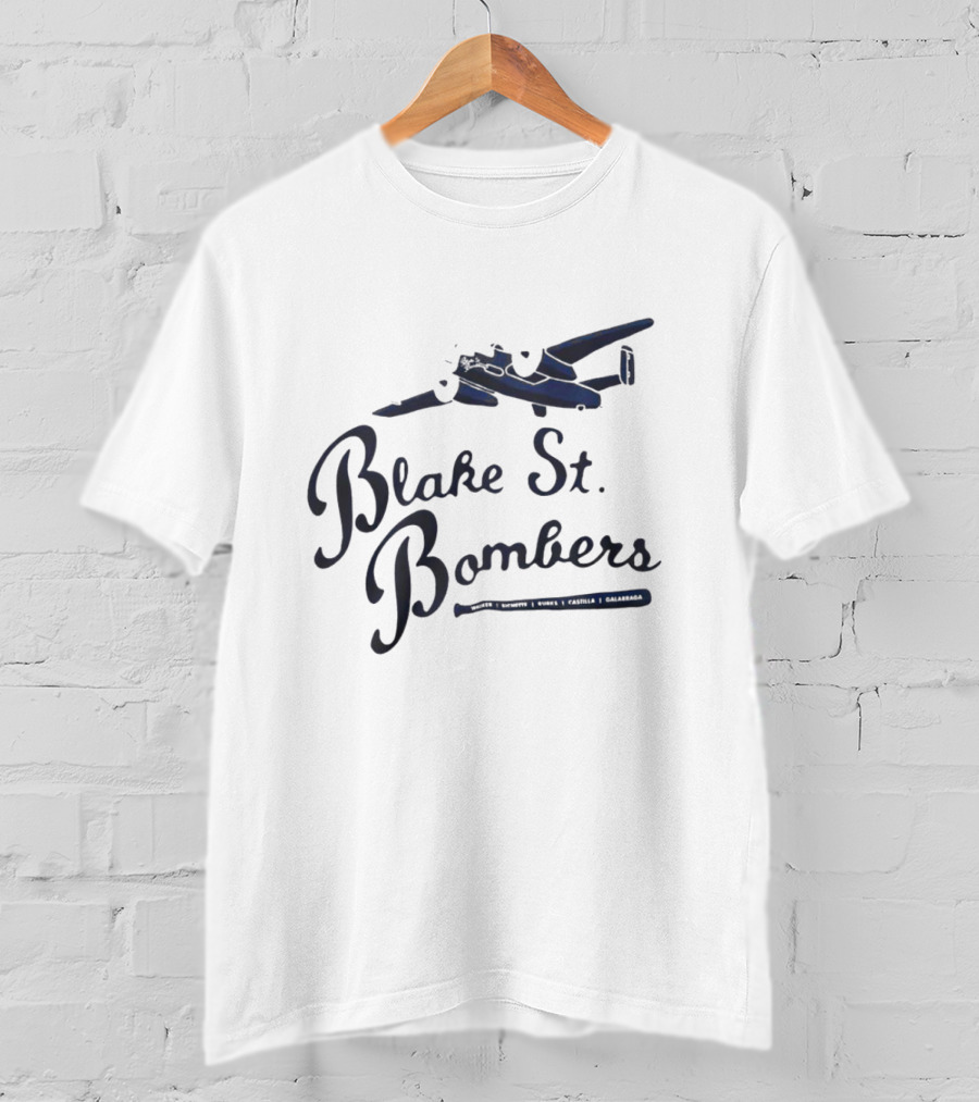 Blake St Bombers Airplane And Baseball Bat T-Shirt