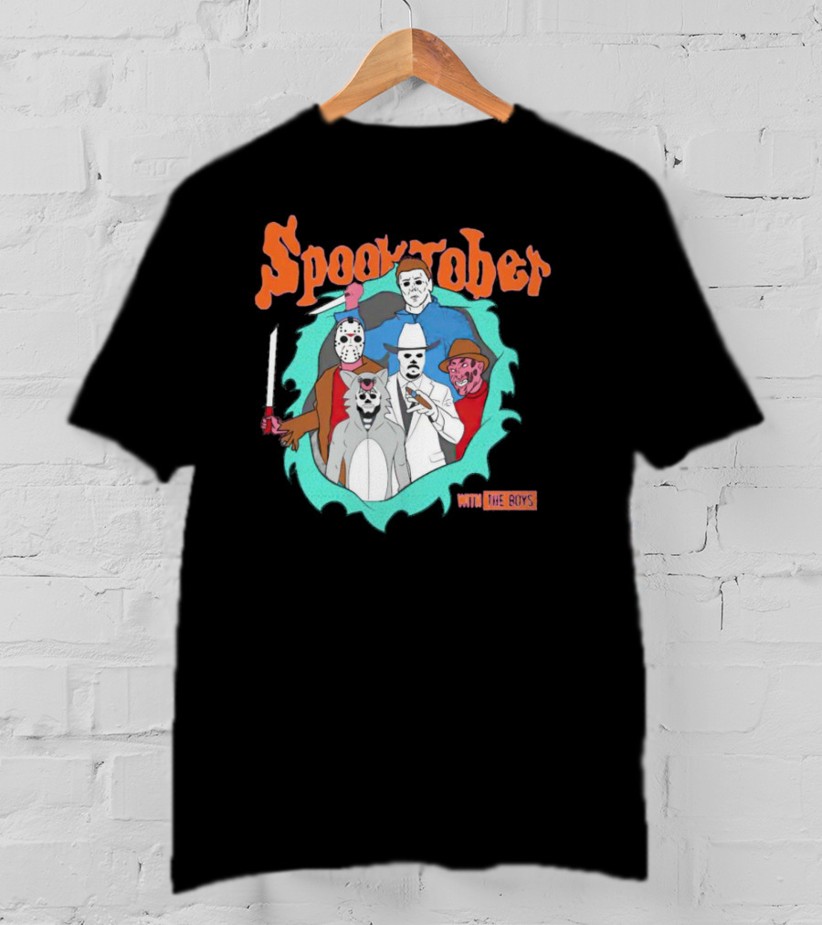 Spooktober With The Boys Horror Movies T-Shirt