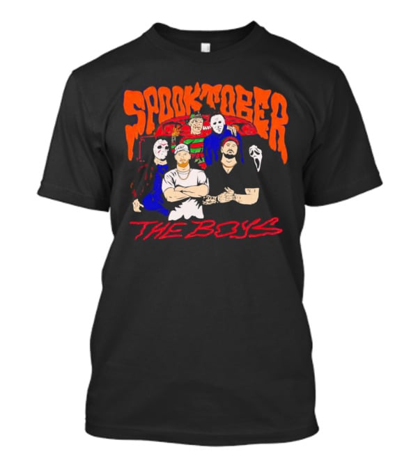 Spooktober Horror Movies The Boys Halloween Mask Group T-Shirt