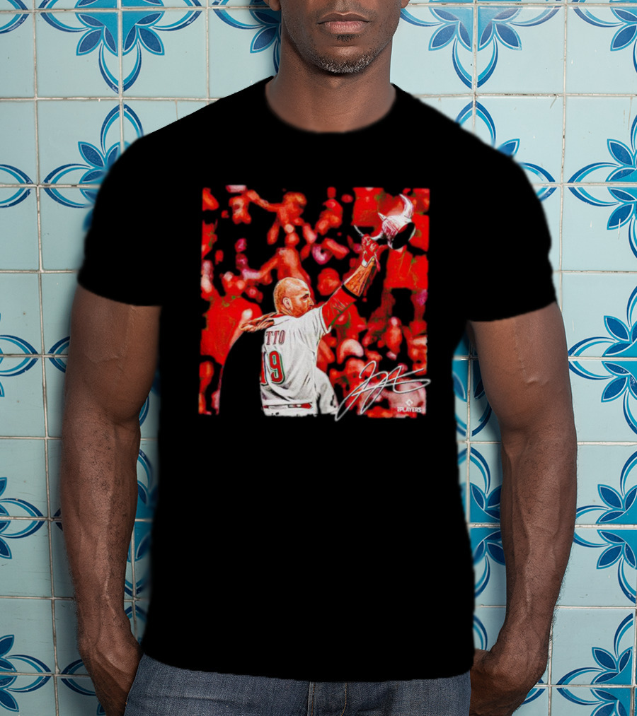 Joey Votto Number 19 Viking Celebration Signature MLB Players T-Shirt