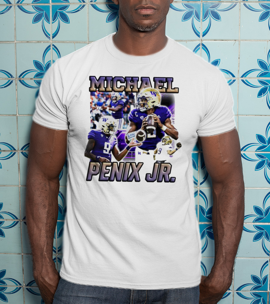 Michael Penix Jr. Washington Huskies Quarterback Football Player T-Shirt