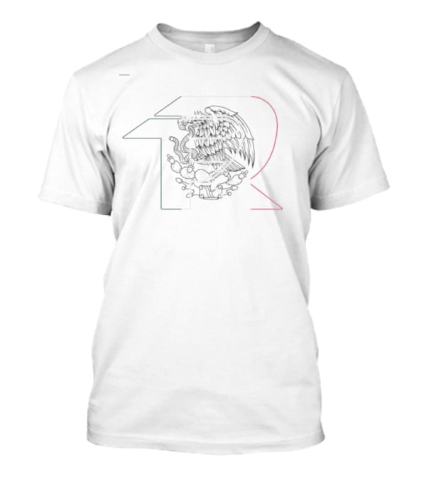 Fuerza Regida Reflective Eagle Mexican Coat Of Arms R T-Shirt