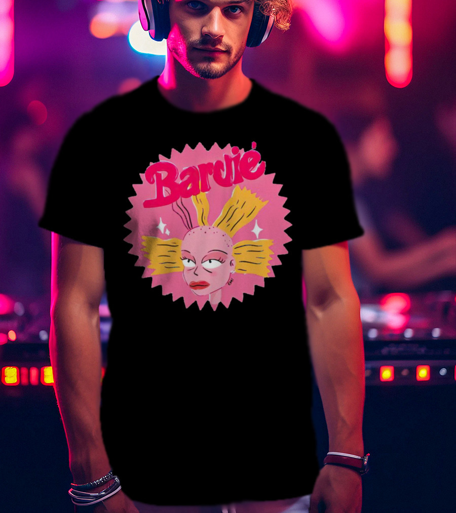 Barbie Movie Bold Parody Pink Starburst T-Shirt