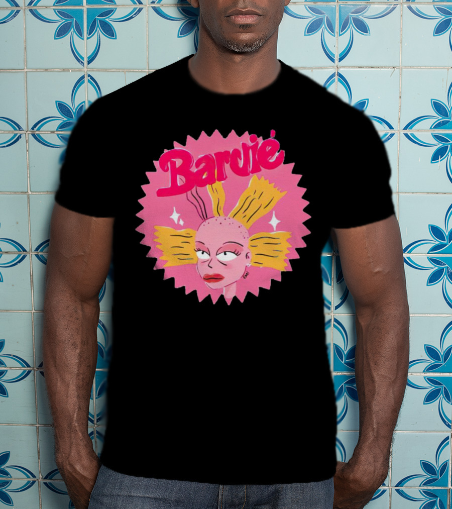 Barbie Movie Bold Parody Pink Starburst T-Shirt