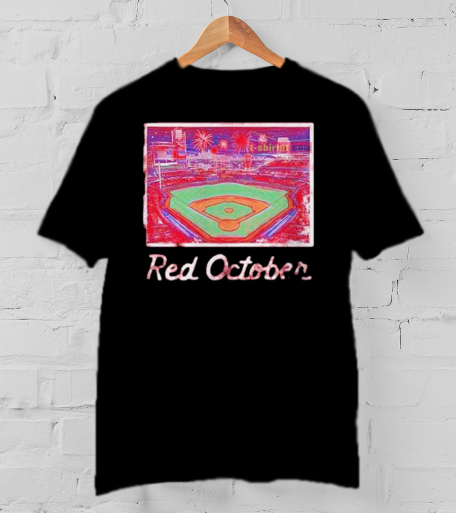 Red October Philadelphia Phillies Stadium Fireworks T-Shirt