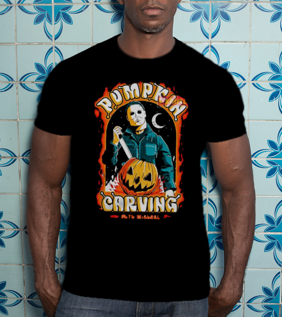 Michael Myers Halloween Pumpkin Carving T-Shirt