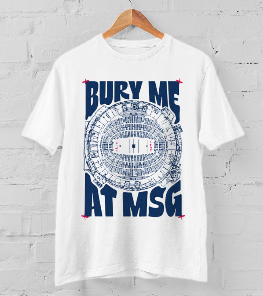 Bury Me At MSG Stadium Blueprint T-Shirt