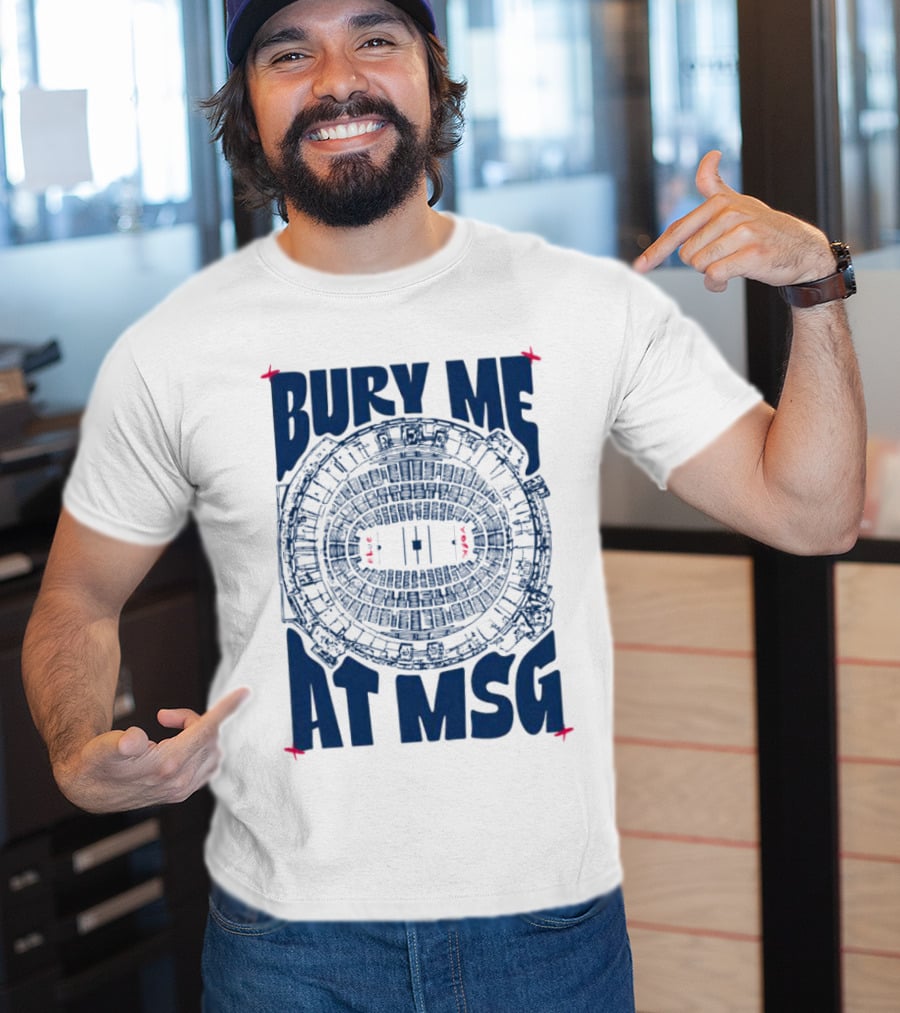 Bury Me At MSG Stadium Blueprint T-Shirt