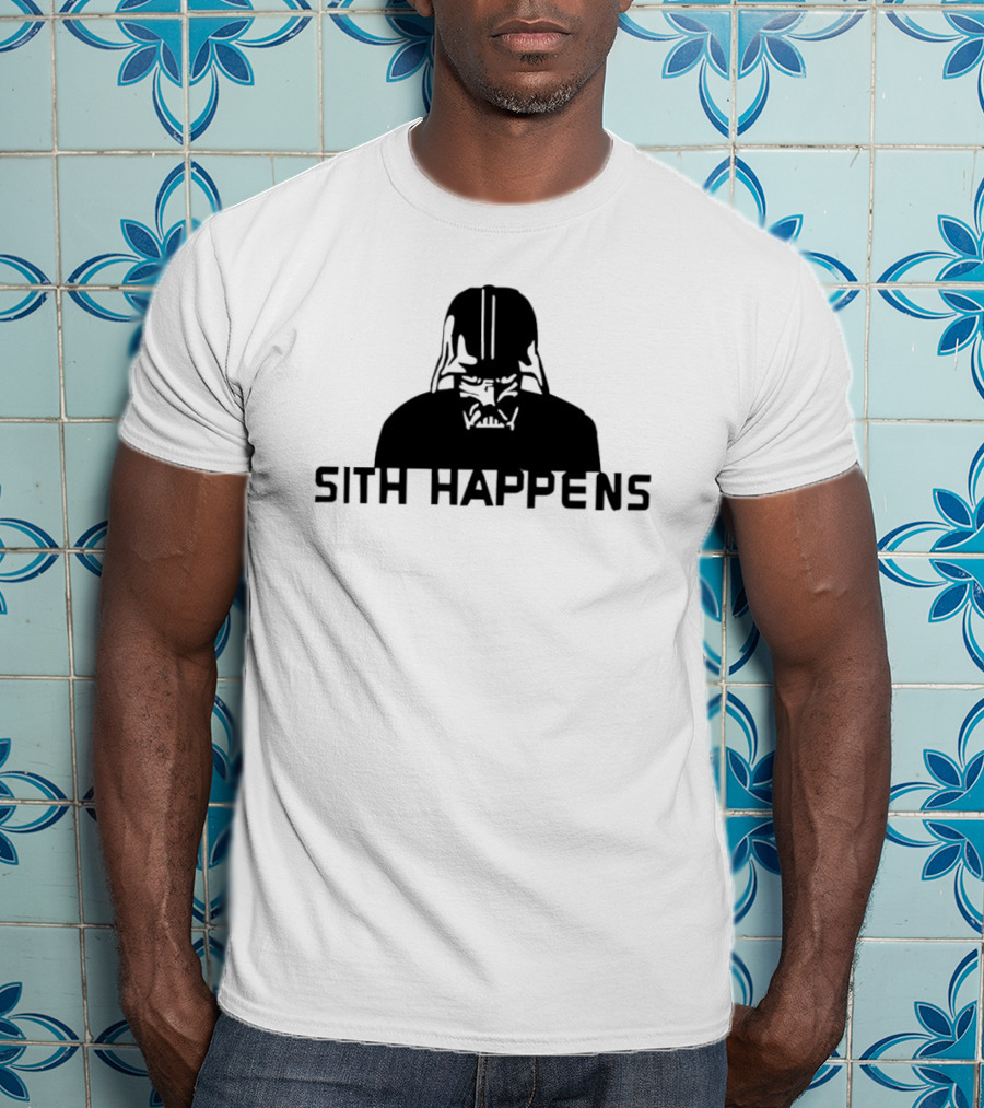 Darth Vader Sith Happens Iconic Star Wars Humor T-Shirt