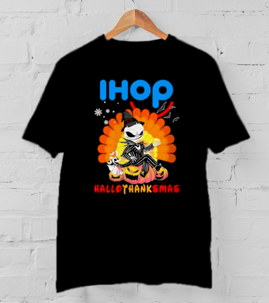 IHOP Jack Skellington HalloThanksMas Halloween T-Shirt