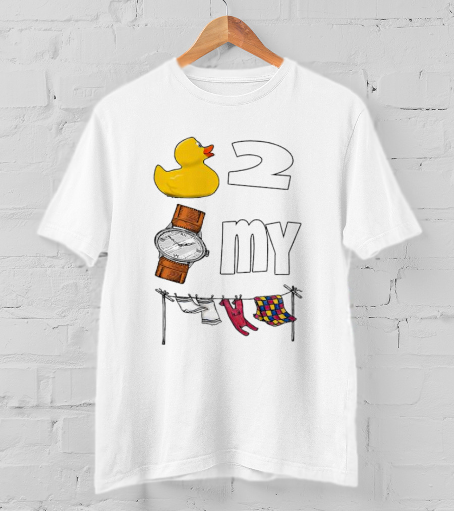 Rubber Duck Socks 2 My Clothesline Butterfly T-Shirt