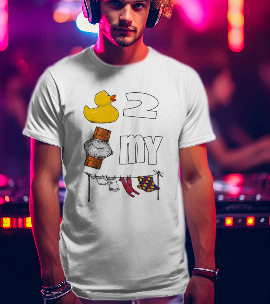 Rubber Duck Socks 2 My Clothesline Butterfly T-Shirt