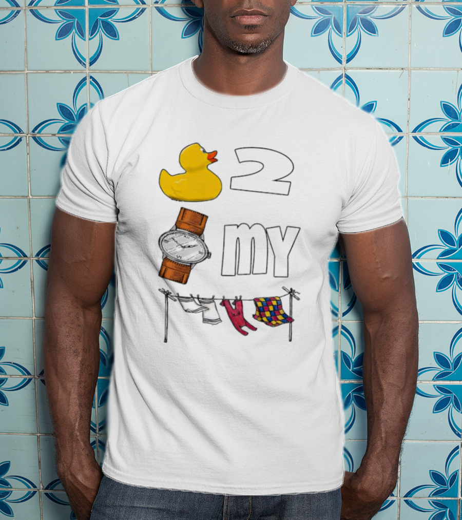 Rubber Duck Socks 2 My Clothesline Butterfly T-Shirt