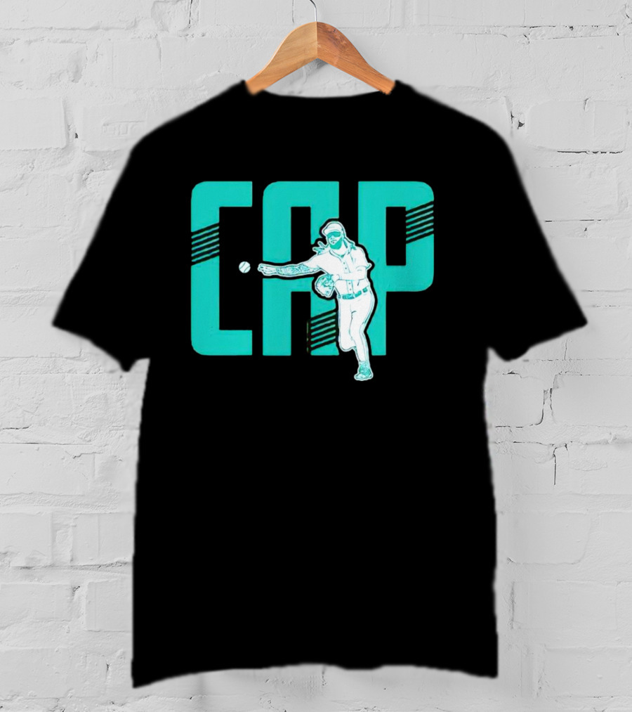 Seattle Mariners Cap Pitching Player T-Shirt