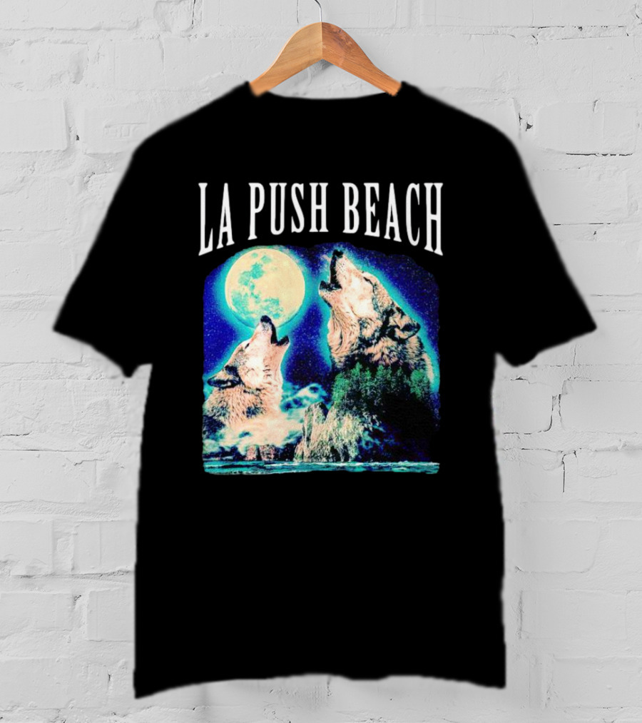 La Push Beach Wolves Howling At Full Moon T-Shirt