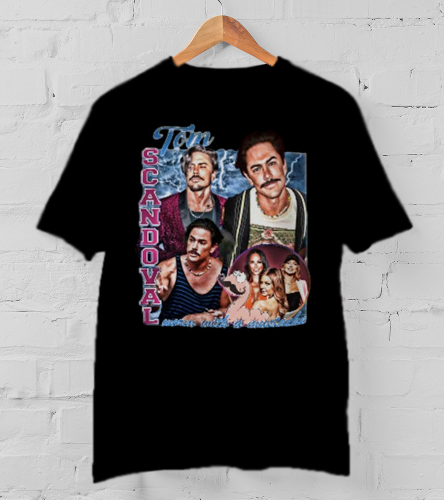 Tom Sandoval Scandoval Worm With A Mustache 90s T-Shirt