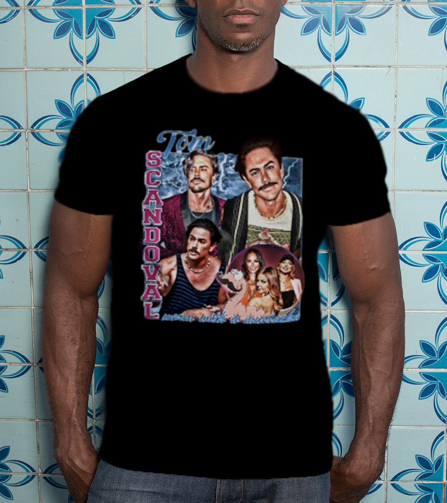 Tom Sandoval Scandoval Worm With A Mustache 90s T-Shirt