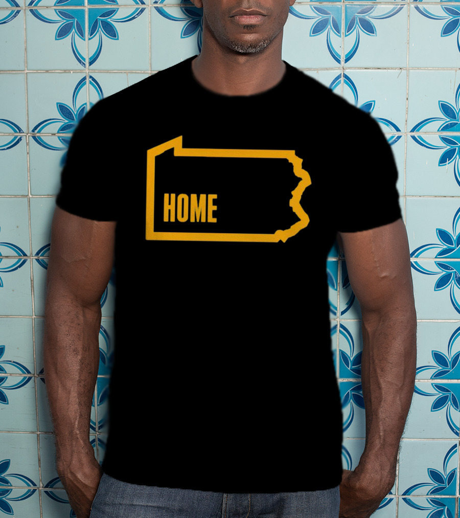Home Pittsburgh Pennsylvania Map Outline T-Shirt