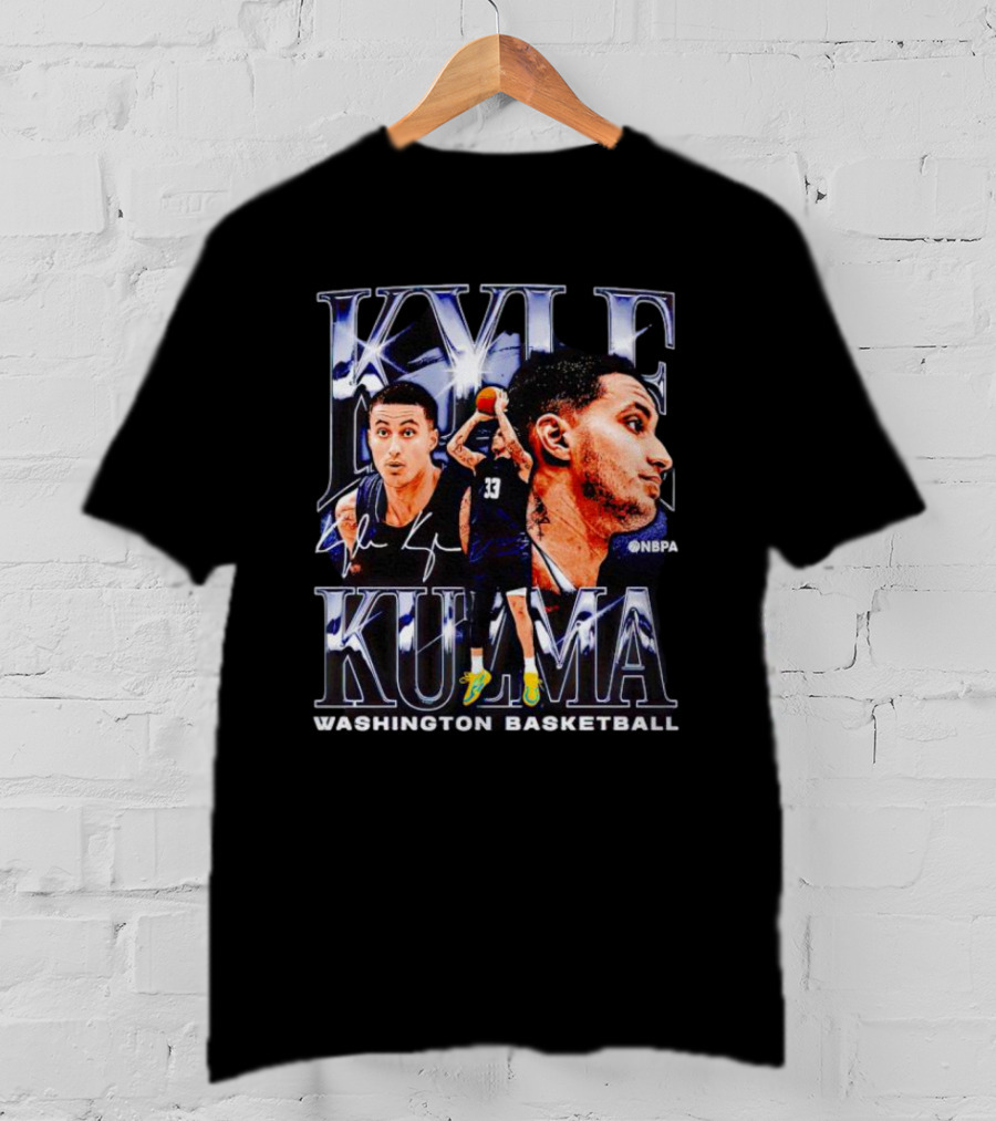 Kyle Kuzma NBPA Washington Basketball Collage Signature T-Shirt