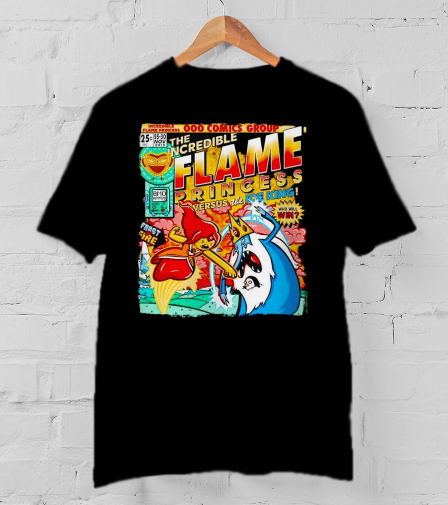 The Incredible Flame Princess Versus The Ice King Adventure Time 000 Comics Group T-Shirt