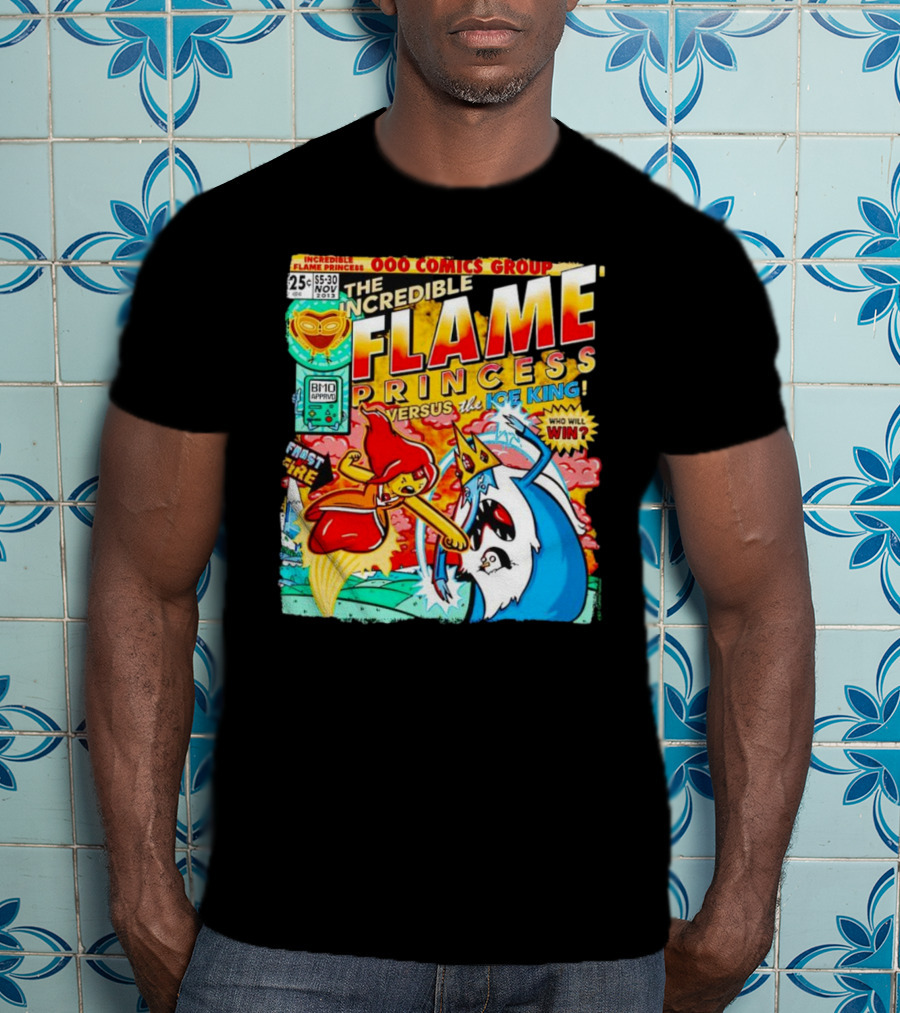 The Incredible Flame Princess Versus The Ice King Adventure Time 000 Comics Group T-Shirt