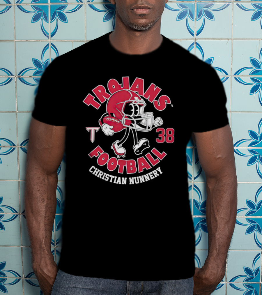 Trojans Football 38 Christian Nunnery T-Shirt