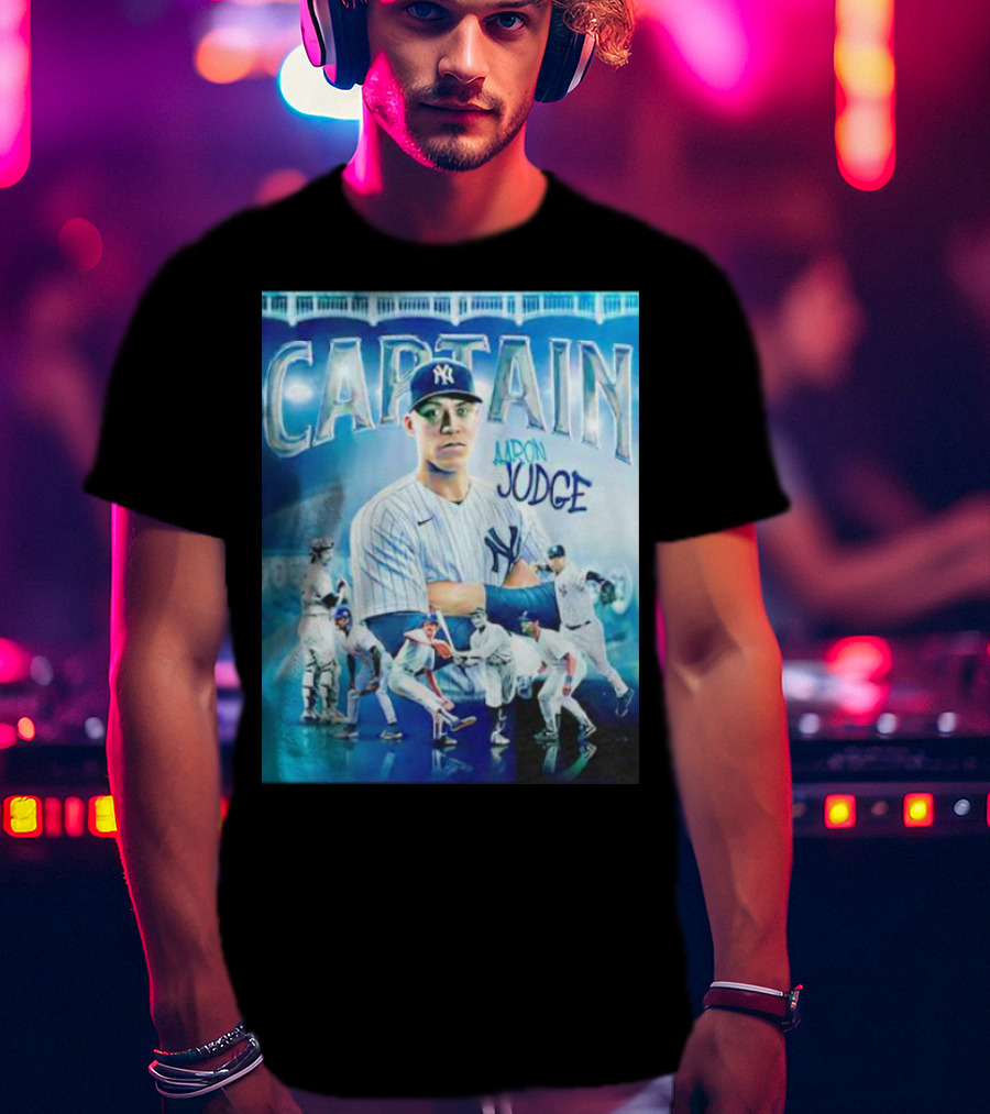 Aaron Judge New York Yankees Captain Baseball T-Shirt