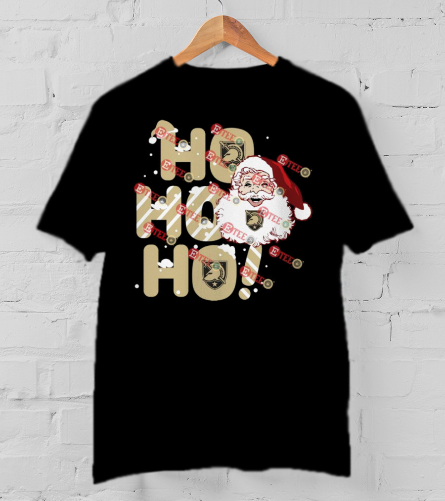 Army Black Knights Santa Claus Ho Ho Ho Christmas Holiday Cheer T-Shirt