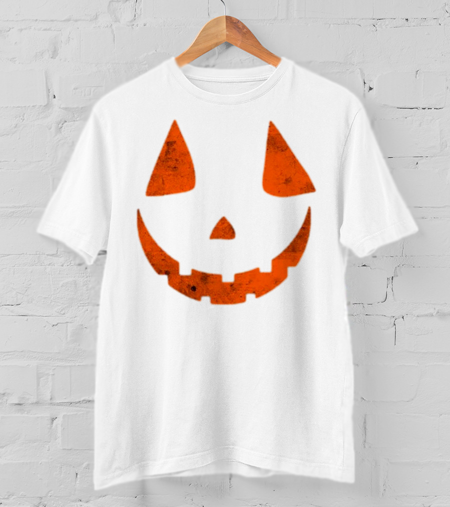 Halloween Spooky Pumpkin Face Scary Jack O Lantern T-Shirt