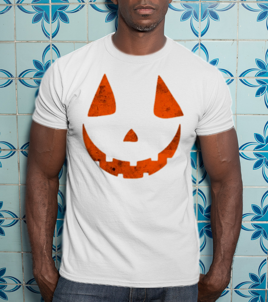 Halloween Spooky Pumpkin Face Scary Jack O Lantern T-Shirt