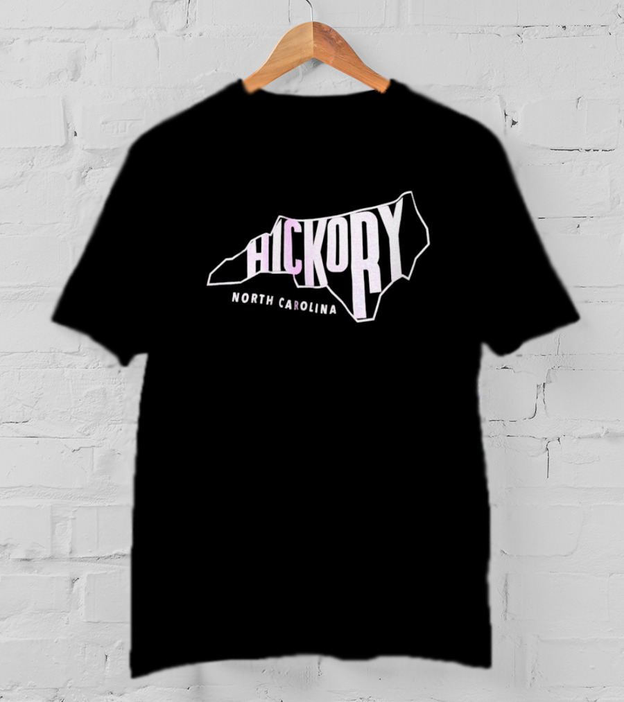 Hickory North Carolina State Outline T-Shirt