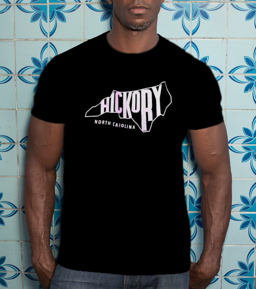 Hickory North Carolina State Outline T-Shirt