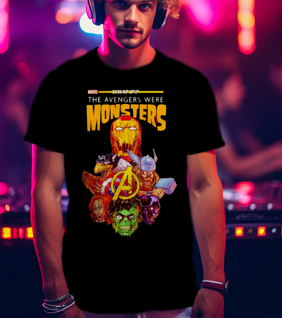 Marvel What If The Avengers Were Monsters Iron Man Captain America Thor Hulk T-Shirt