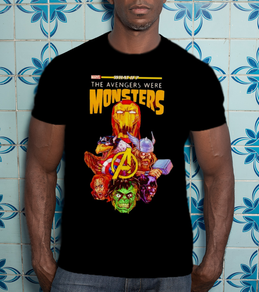 Marvel What If The Avengers Were Monsters Iron Man Captain America Thor Hulk T-Shirt
