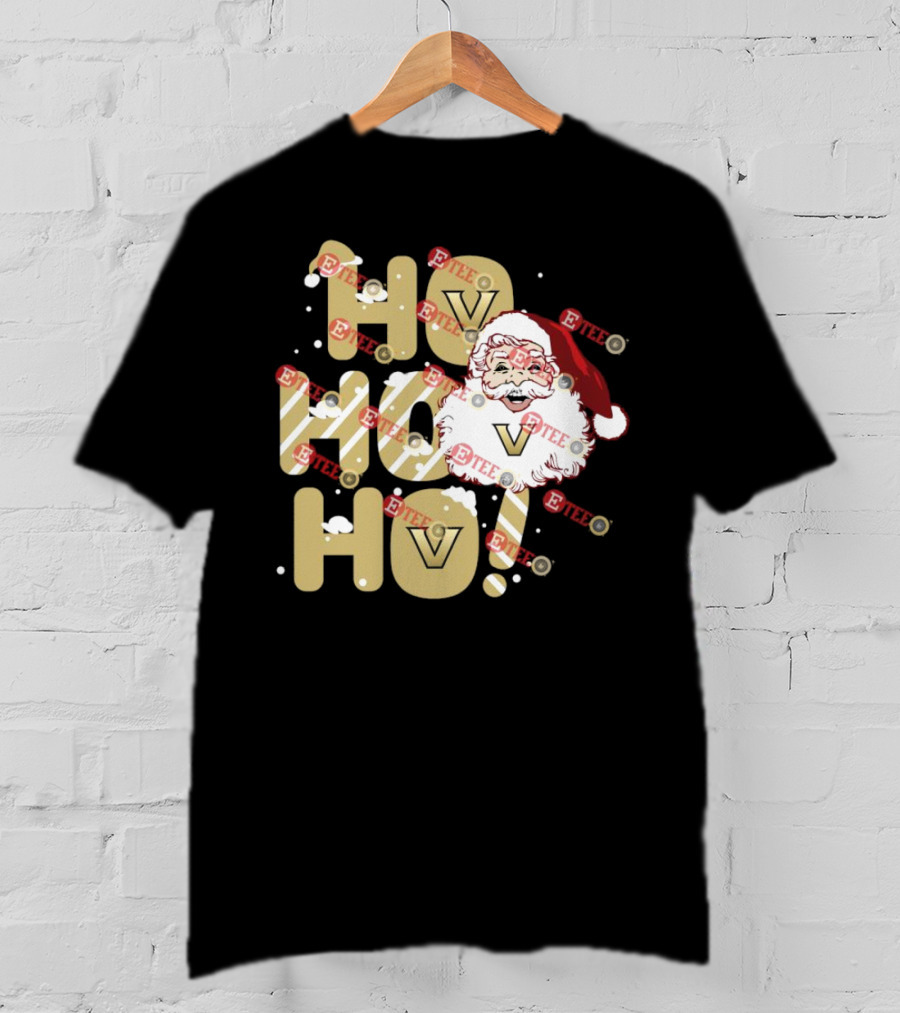 Ho Ho Ho Vanderbilt Commodores Santa Claus Christmas T-Shirt