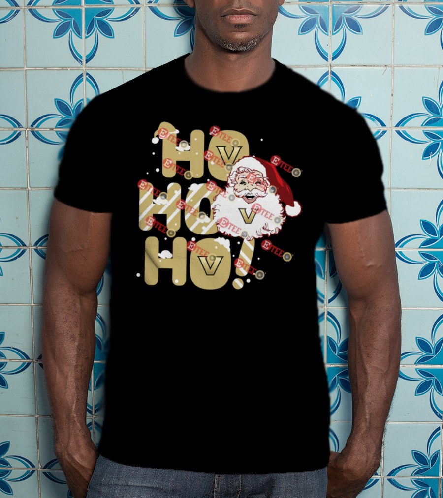 Ho Ho Ho Vanderbilt Commodores Santa Claus Christmas T-Shirt
