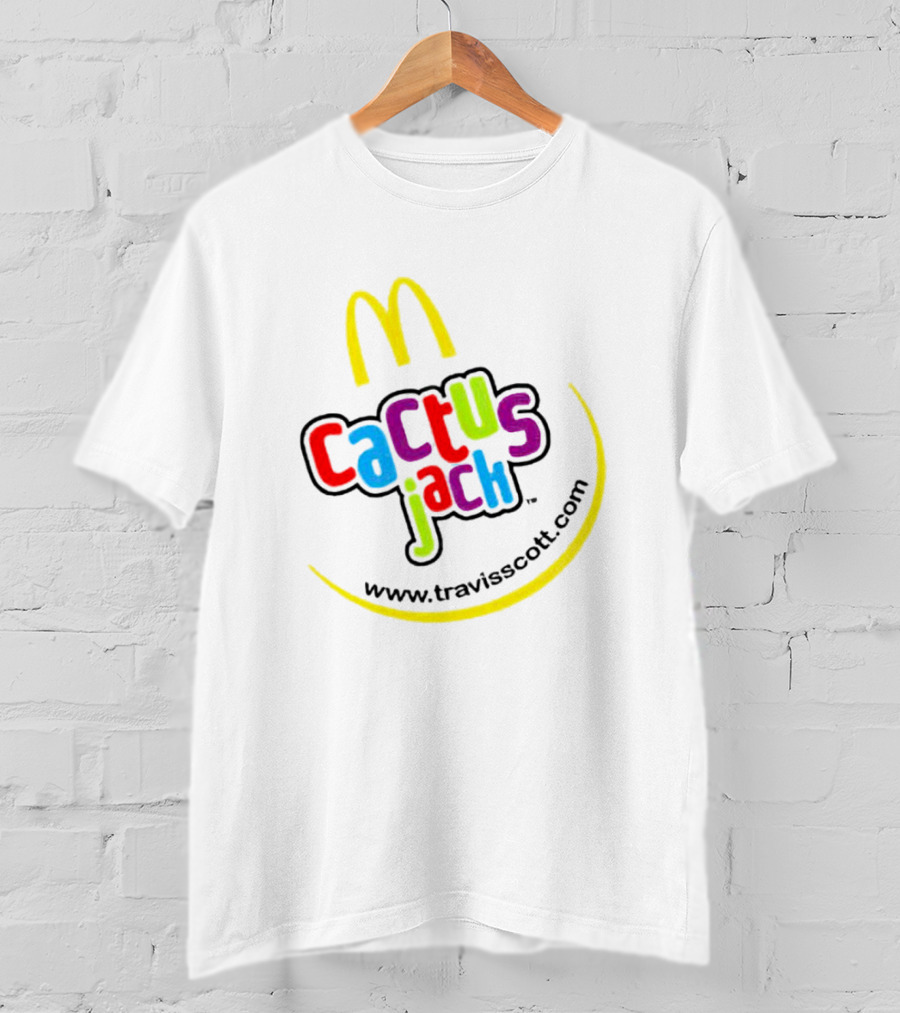 Cactus Jack McDonald's Www.travisscott.com Smile T-Shirt
