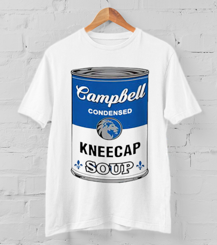 Campbell Condensed Kneecap Soup Lions Fan T-Shirt