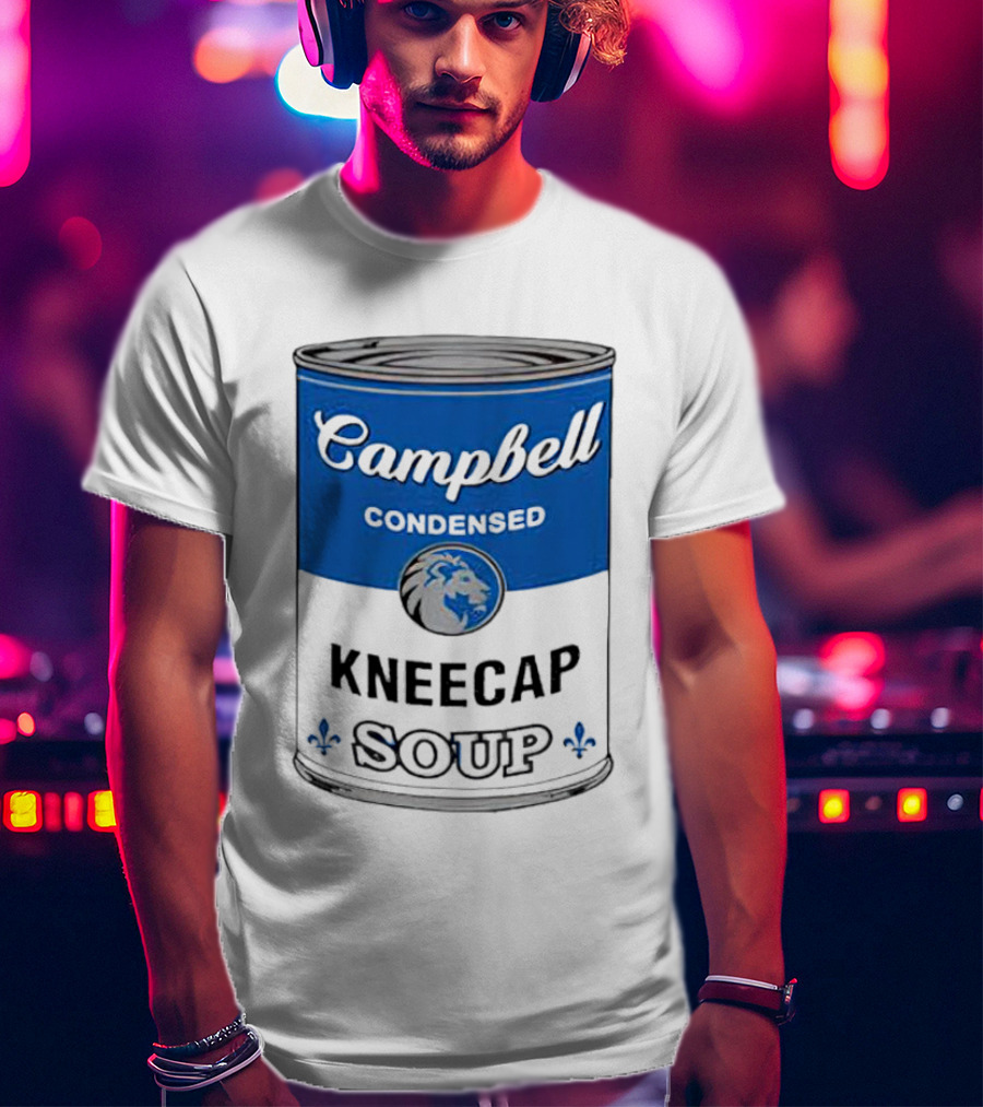 Campbell Condensed Kneecap Soup Lions Fan T-Shirt