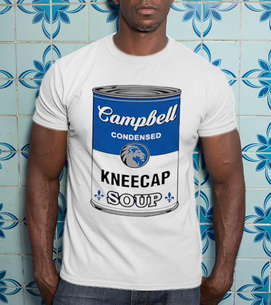 Campbell Condensed Kneecap Soup Lions Fan T-Shirt