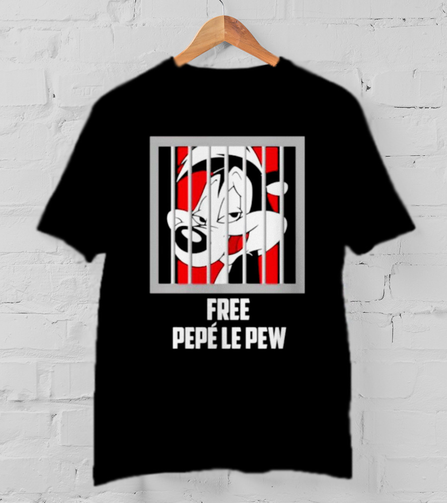 Free Pepé Le Pew Jail Bars T-Shirt