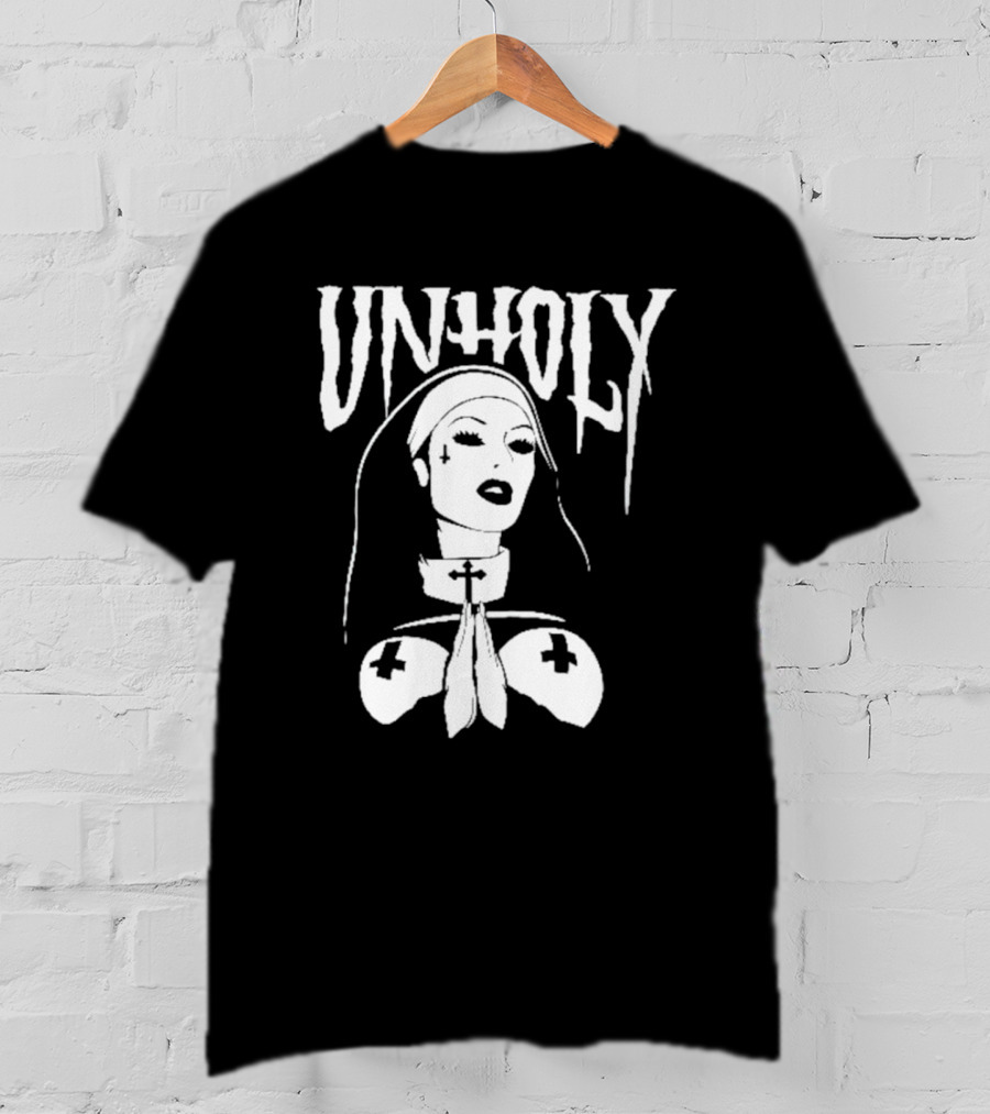 UNHOLY Nun Gothic Iconography T-Shirt