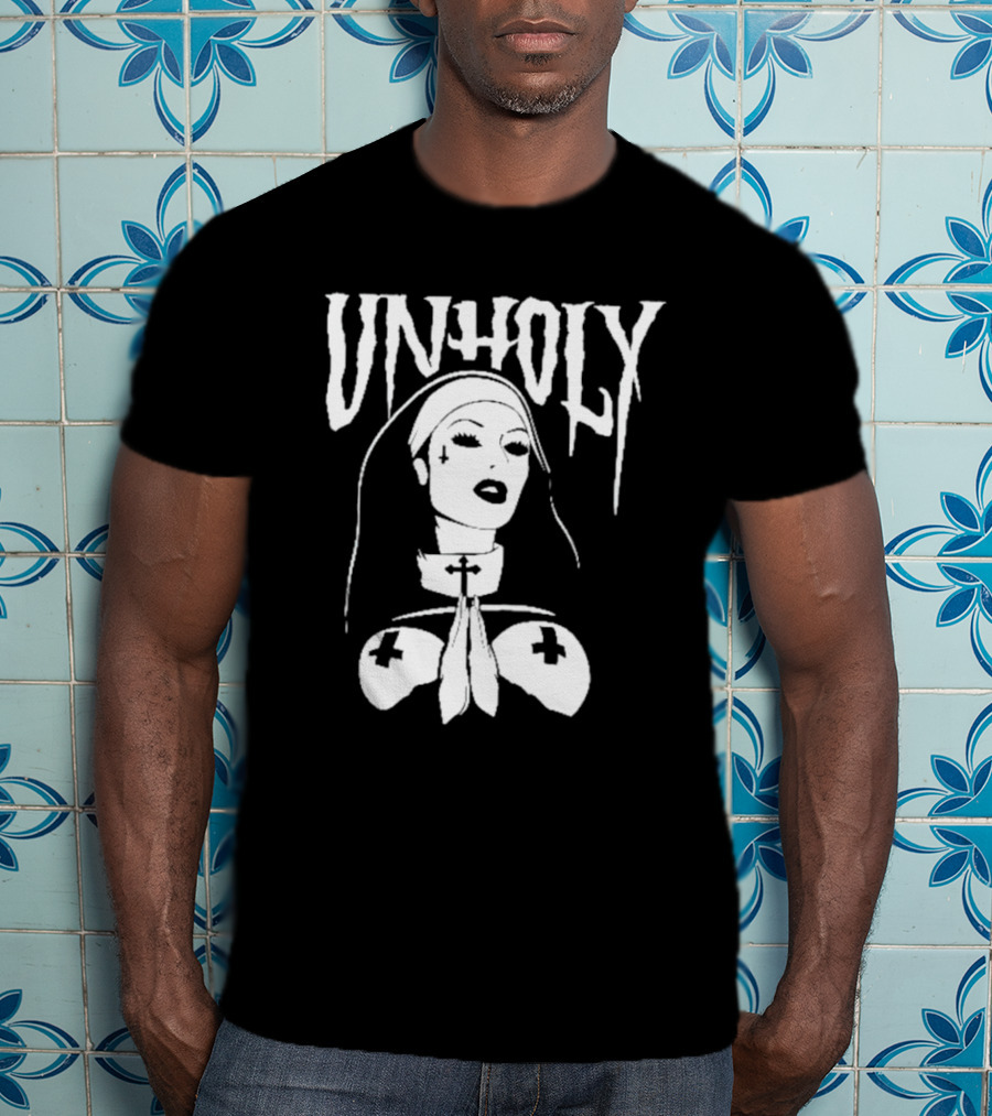 UNHOLY Nun Gothic Iconography T-Shirt