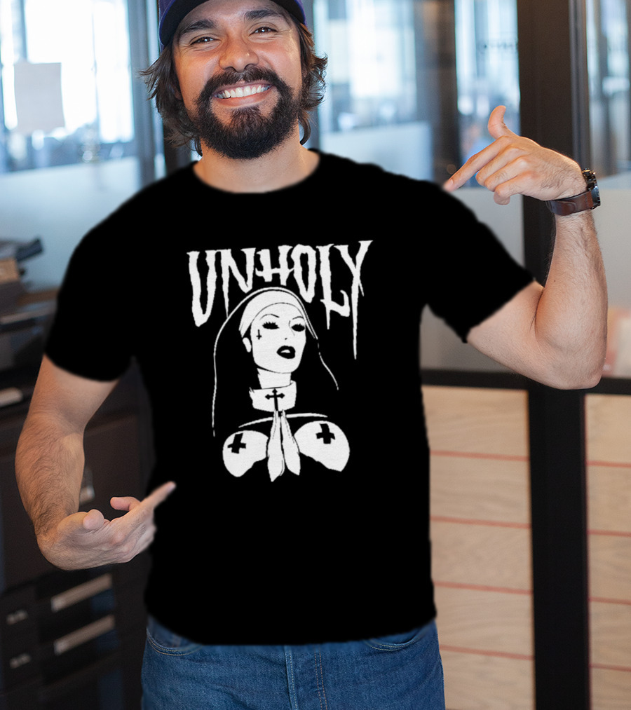 UNHOLY Nun Gothic Iconography T-Shirt
