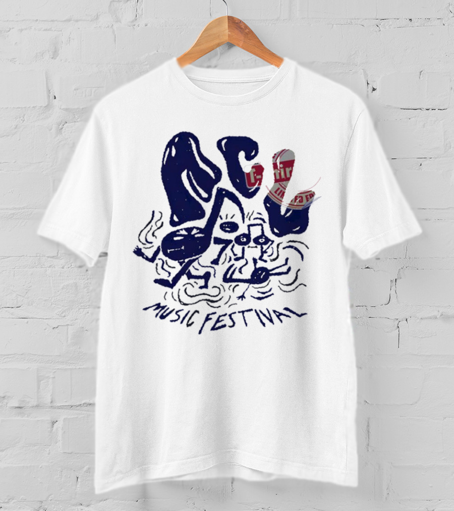ACL Music Festival Flamingo Character Style Merch T-Shirt