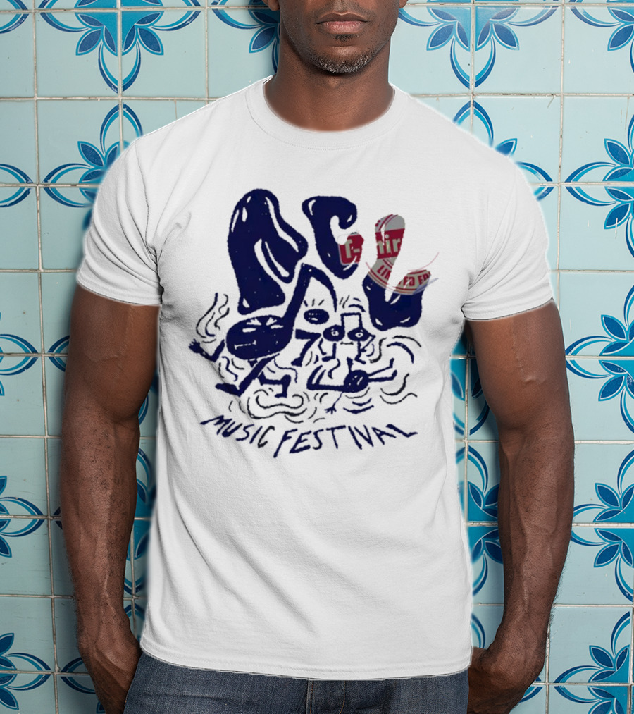 ACL Music Festival Flamingo Character Style Merch T-Shirt